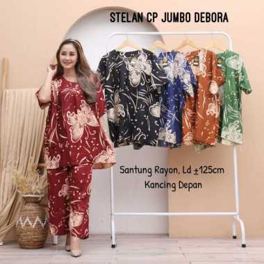 Setelan CP JUMBO Bunga / setelan baju dan celana wanita terbaru / setelan celana wanita jumbo murah