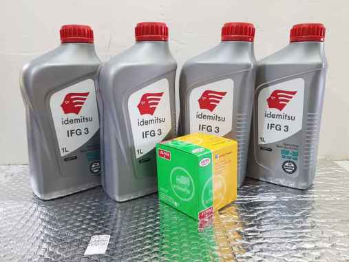 Paket Oli Mesin Mobil Idemitsu 5W-30 4 Ltr + Filter oli nissan