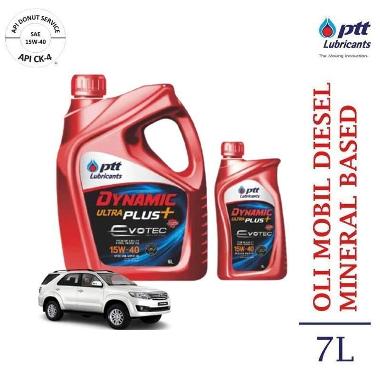 PTT Lubricants Dynamic Ultra Plus+ SAE 15W40 [6+1L] Oli Mobil Diesel