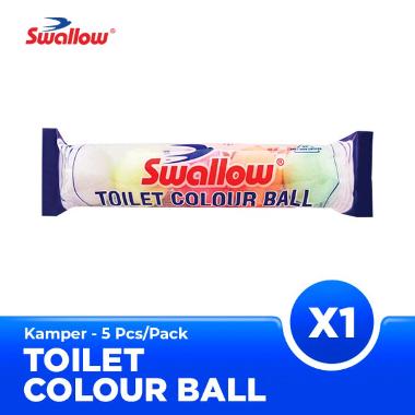 Bagus Swallow Toliet Colour Ball Kamper [5 Pcs] Multicolor