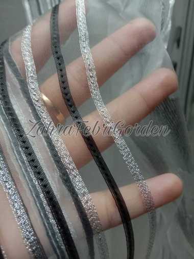 Zahra gorden VITRASE Salur Tulip Lebar 2 Mter Hijau