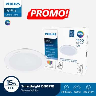 Lampu Philips Downlight DN027B G3 D175 15W 30K Kuning Putih