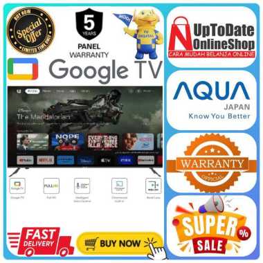 LED AQUA AQT43K80FX AQT-43K80FX AQT43K TV 43INCH GOOGLE TV FHD AQUA LED TV SMART GOOGLE TV AQUA HDMI