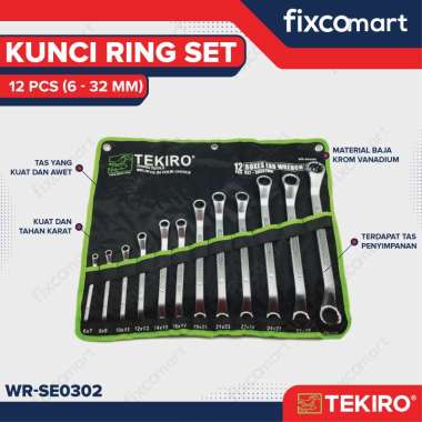 Tekiro Kunci Ring Set 12 Pcs (6-32 mm)