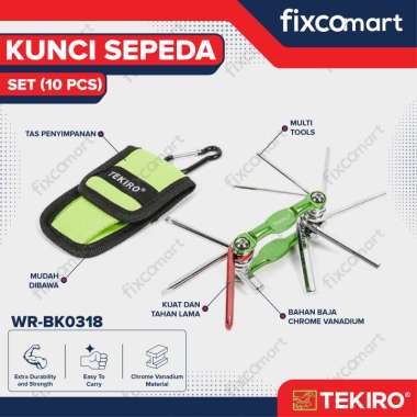 Tekiro Kunci Sepeda Lipat 10 Pcs - Tekiro Bike Toolkit