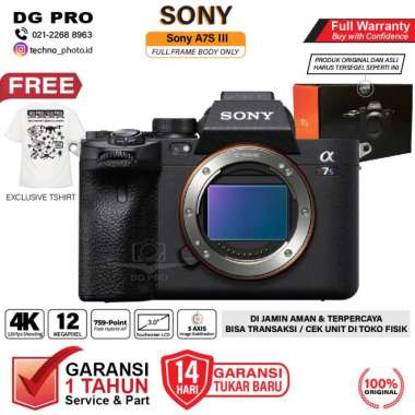 Camera Sony A7SIII A7 S MARK III BODY ONLY A7SM3 A7S III MIRRORLESS Paket Standart