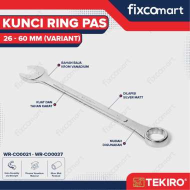 Tekiro Combination Wrench / Kunci Ring Pas 26 - 60 mm (Satuan) 26 mm
