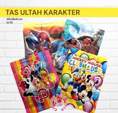 (isi 10pc) Tas ultah murah - tas ulang tahun - tas snack kertas - tas ultah kertas 1pk mix motif (MU