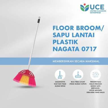 Floor Broom /Sapu Lantai Plastik Nagata 0717