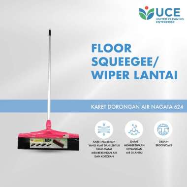 Floor Squeegee/Wiper Lantai/Karet Dorongan Air Nagata 624