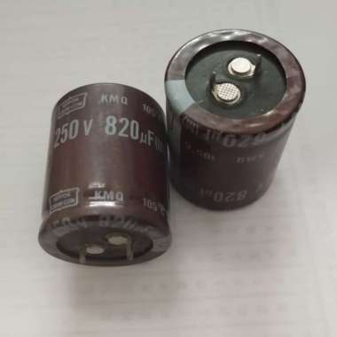 Elco Capacitor 820uf 250v Nippon Chemicon KMQ - Original Japan