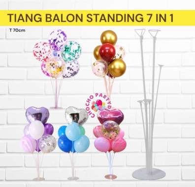 Tiang Balon Standing 7 In 1 / Tiang Dekorasi Ulang Tahun 1 Tiang