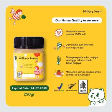 Hillary Farm Clover Honey 250gr
