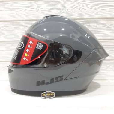 HELM NJS FULL FACE ZX-1 SOLID STONE GREY NJS ZX1 XL