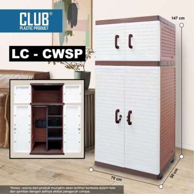 LEMARI PLASTIK GANTUNG CLUB POLOS / CLUB GANTUNG POLOS MURAH LC CWSUM KOTAK