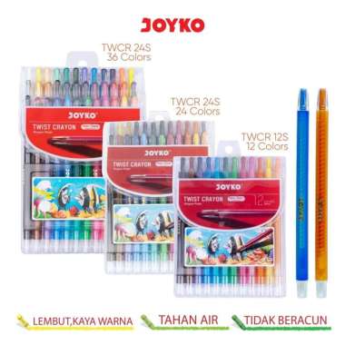 Krayon Putar Twist Crayon Joyko TWCR TWCR-24S-24Warna