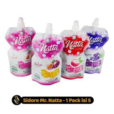 Sidore Mr. Natta Peach 132ml - Pak Isi 5 Pcs