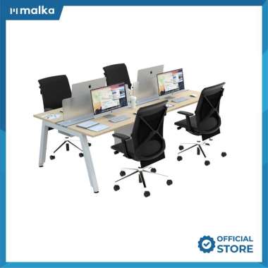 Meja Konfigurasi 4 orang FIRM SATTU Workstation Meja Kantor Meja Kerja