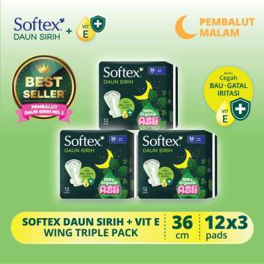 Promo Harga Softex Daun Sirih 36cm 13 pcs - Blibli