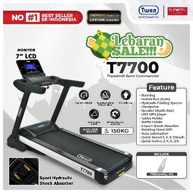 TWEN T7700 Treadmil Treadmill Elektrik Treadmill Listrik Treadmill Termurah