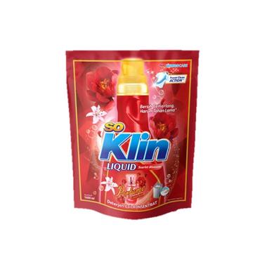 Promo Harga So Klin Liquid Detergent + Anti Bacterial Red Perfume Collection 1600 ml - Blibli