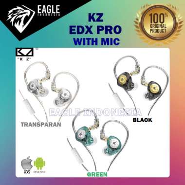KZ EDX PRO Dynamic HiFi IEM Gaming WITH MIC CYAN