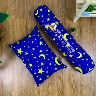 Satu Set Bantal dan Guling Tidur Dewasa Isi Silikon LV