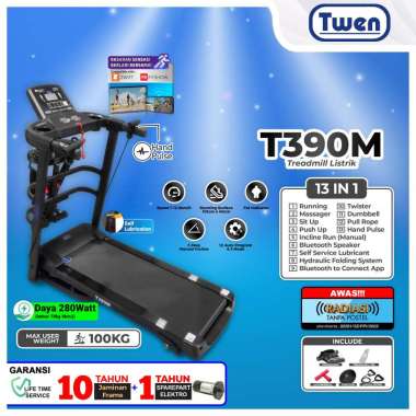 Treadmill Twen T390M Treadmill Listrik Treadmill Elektrik Treadmill Tanpa Listrik T390M 1tahun