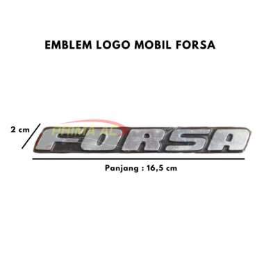 EMBLEM FORSA LOGO MOBIL FORSA CHROME Chrome