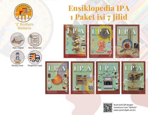 Ensiklopedia IPA - 1 Paket Isi 7 Jilid multi warna
