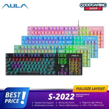 AULA Aula S-2022 / S2022 S-SERIES Mechanical Gaming Wired Keyboard SKY BLUE