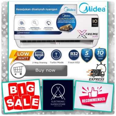 Midea AC MSAF-09CRN2 - Penghemat Listrik dengan Teknologi R32