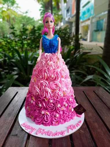 Cake Barbie Doll 3D cake princess cake Cake Anak Cake Custome