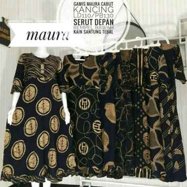 LONGDRESS MAURA DAUN MAHALINI Semua Ukuran multiwarna