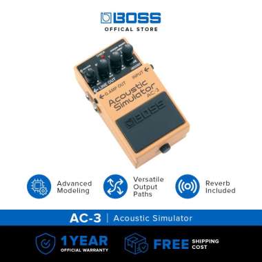 BOSS Stompbox Acoustic AC-3 Accoustic Pedal Efek Gitar Akustik