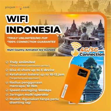 Pinjam Wifi Sewa Modem Paket Daily/ Harian Wifi Indonesia UNLIMITED FUP 8gb/days