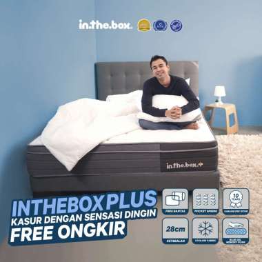 Kasur Spring Bed IN THE BOX PLUS (Plush Top) - FREE Bantal 140 x 200
