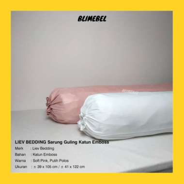 [HIGH QUALITY] Sarung Guling Hotel Kingkoil/King Koil Liev Bedding Katun Emboss 41x122 cm Putih Polo