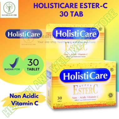 ESTERC ESTER C HOLISTICARE 30 TABLET VITAMIN C TIDAK ASAM ORIGINAL