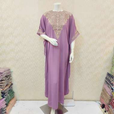 KEMBAR JUMBO - gaun gamis kaftan wanita terbaru 2021 elegan mewah kondangan bahan ceruty babydoll te