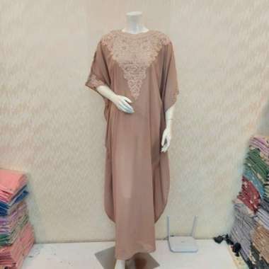 KEMBAR JUMBO - gaun gamis kaftan wanita terbaru 2021 elegan mewah kondangan bahan ceruty babydoll te