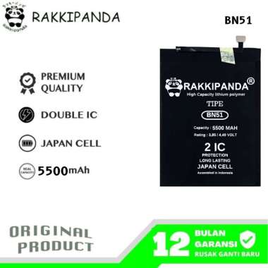 RakkiPanda - Baterai BN51 Redmi 8 / Redmi 8A / Redmi 8A Pro