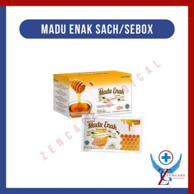 Madu Enak Kemasan Sachet Sebox Isi 12 S / Madu Sehat Untuk Anak