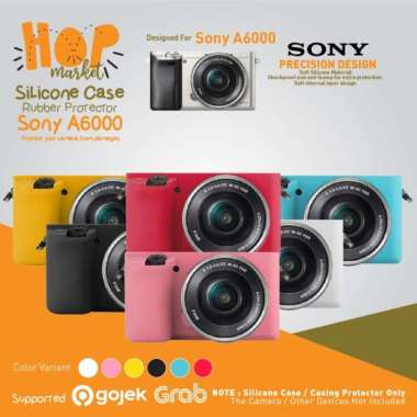 Silikon Case for Sony Alpha A6000 (Casing Silicone Kamera A 6000 Silicon Camera) DARK PINK