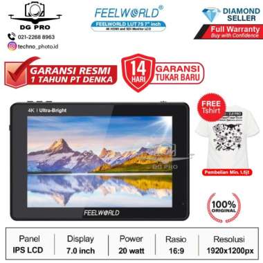 FeelWorld LUT7S 7" 3D LUT 4K HDMI and SDI Monitor LCD LUT 7S