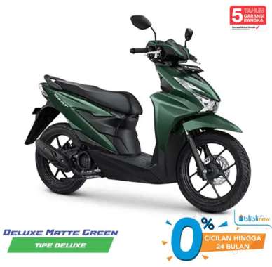 Honda New BeAT DELUXE CBS ISS Sepeda Motor Deluxe Green Pontianak