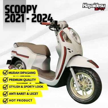 Hayaidesu Body Protector New Scoopy 2021-2024 Full Set Cover KUNING