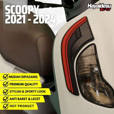 Hayaidesu New Scoopy 2021 Body Protector Upper Front Cover BIRU