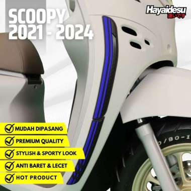 Hayaidesu New Scoopy 2021 Body Protector Lower Front Cover HITAM