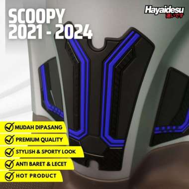 Hayaidesu New Scoopy 2021 Body Protector Deck Pad Cover HITAM